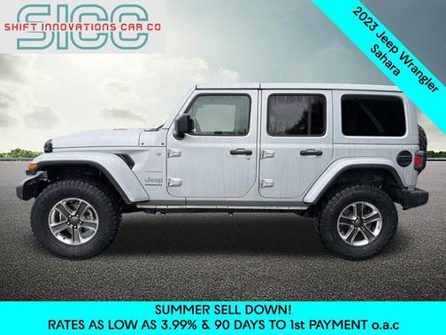 Silver Zynith Clearcoat 2023 Jeep Wrangler 4-Door Sahara