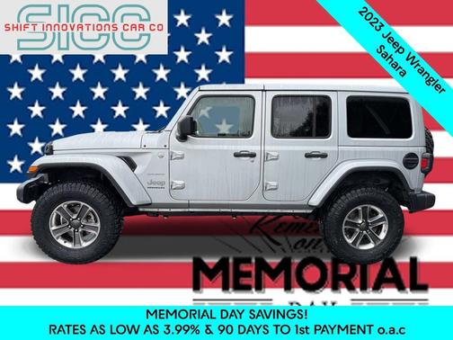 Silver Zynith Clearcoat 2023 Jeep Wrangler 4-Door Sahara