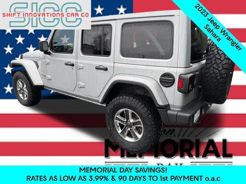 Silver Zynith Clearcoat 2023 Jeep Wrangler 4-Door Sahara