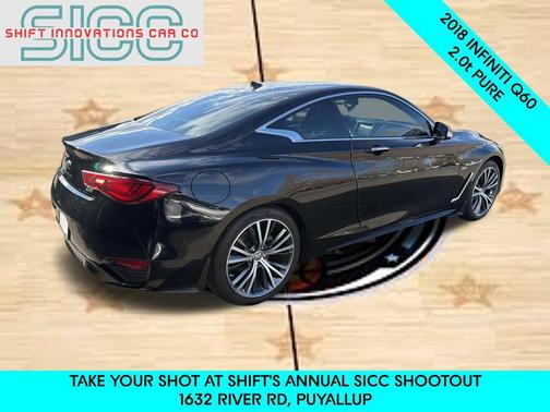 Black Obsidian 2018 INFINITI Q60 2.0t PURE