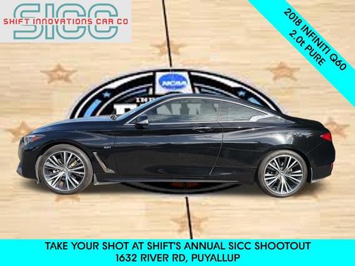 Black Obsidian 2018 INFINITI Q60 2.0t PURE