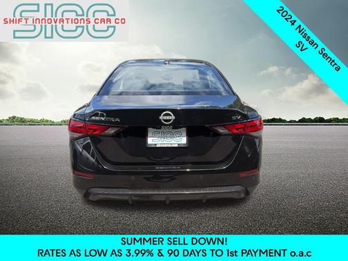 Super Black 2024 Nissan Sentra SV