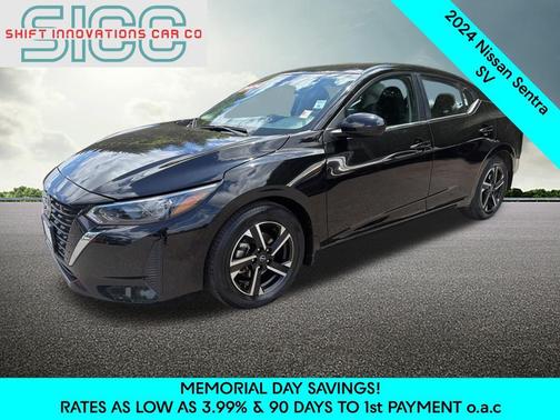 Super Black 2024 Nissan Sentra SV