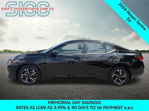 Super Black 2024 Nissan Sentra SV