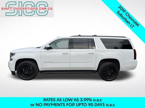 Summit White 2019 Chevrolet Suburban LT