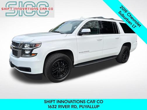 Summit White 2019 Chevrolet Suburban LT