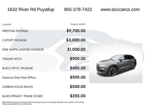 Daytona Gray Pearl 2019 Audi SQ5 3.0T Prestige