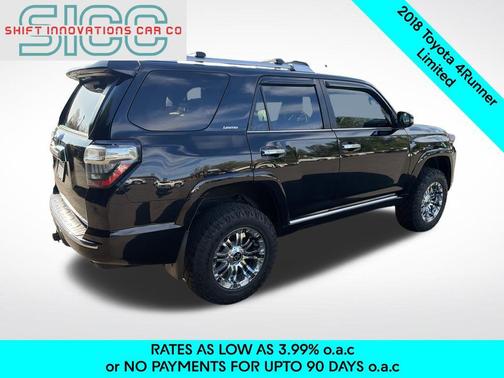 Midnight Black Metallic 2018 Toyota 4Runner Limited