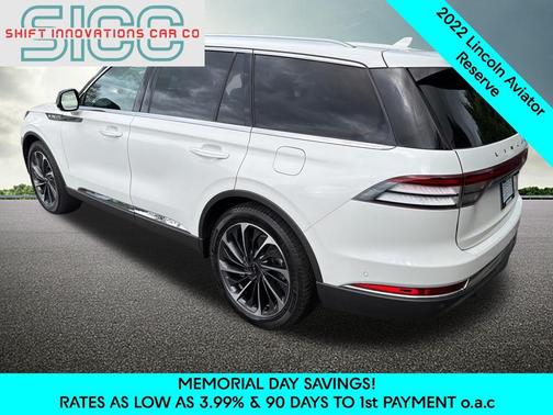 White Metallic 2022 Lincoln Aviator Reserve AWD