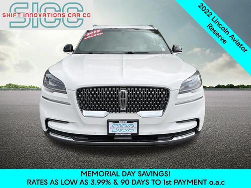 White Metallic 2022 Lincoln Aviator Reserve AWD