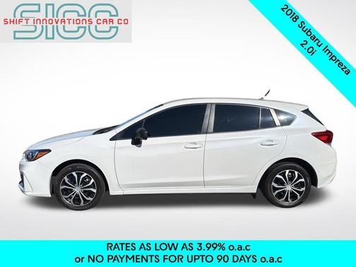 Crystal White Pearl 2018 Subaru Impreza 2.0i