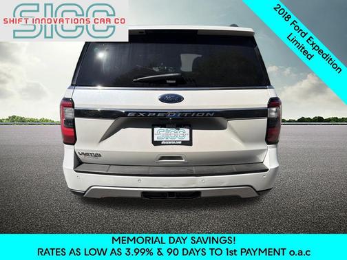 White Platinum Metallic Tri-Coat 2018 Ford Expedition Limited