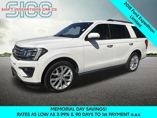 White Platinum Metallic Tri-Coat 2018 Ford Expedition Limited
