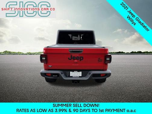 Firecracker Red Clearcoat 2021 Jeep Gladiator Willys 4x4