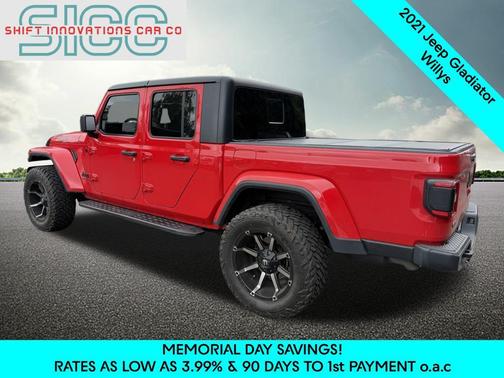 Firecracker Red Clearcoat 2021 Jeep Gladiator Willys 4x4