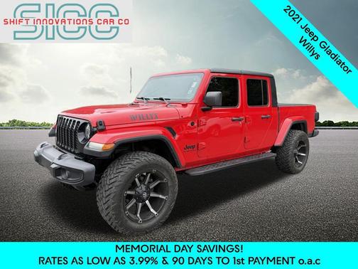 Firecracker Red Clearcoat 2021 Jeep Gladiator Willys 4x4