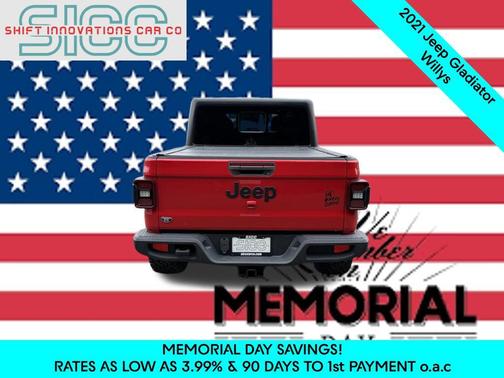 Firecracker Red Clearcoat 2021 Jeep Gladiator Willys 4x4