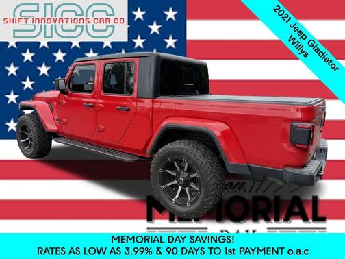 Firecracker Red Clearcoat 2021 Jeep Gladiator Willys 4x4