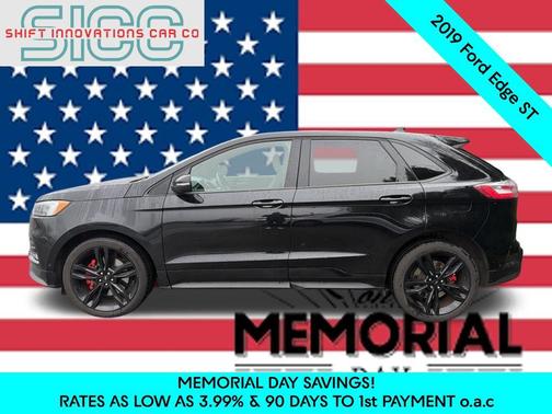 Agate Black Metallic 2019 Ford Edge ST