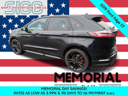 Agate Black Metallic 2019 Ford Edge ST