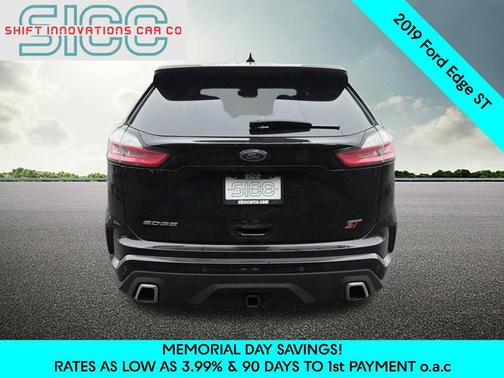 Agate Black Metallic 2019 Ford Edge ST