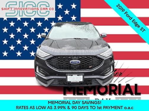 Agate Black Metallic 2019 Ford Edge ST