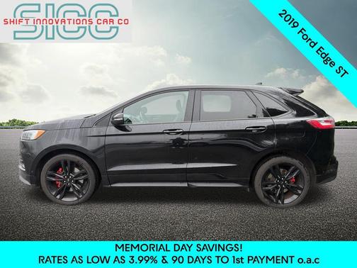 Agate Black Metallic 2019 Ford Edge ST