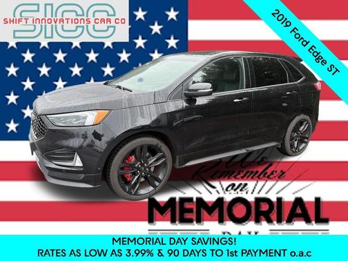 Agate Black Metallic 2019 Ford Edge ST