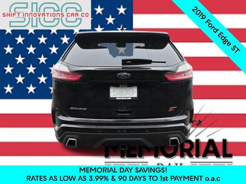 Agate Black Metallic 2019 Ford Edge ST
