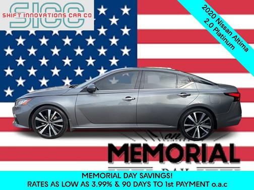 Gun Metallic 2020 Nissan Altima Platinum VC-Turbo FWD