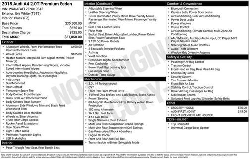 2015 Audi A4 2.0T Premium