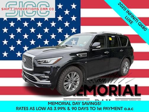 Black 2020 INFINITI QX80 Luxe