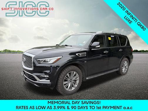 Black 2020 INFINITI QX80 Luxe