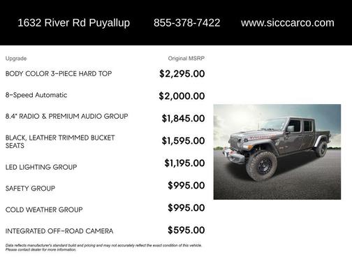 Granite Crystal Metallic Clearcoat 2020 Jeep Gladiator Mojave 4x4