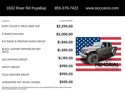 Granite Crystal Metallic Clearcoat 2020 Jeep Gladiator Mojave 4x4