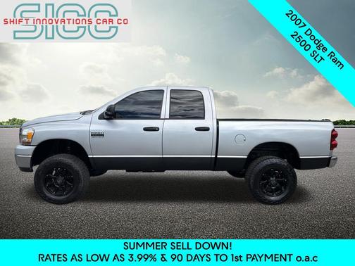 Bright Silver Metallic Clearcoat 2007 Dodge Ram 2500 SLT/TRX