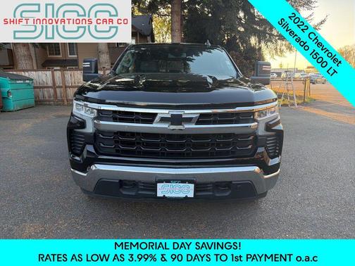 Black 2022 Chevrolet Silverado 1500 LT