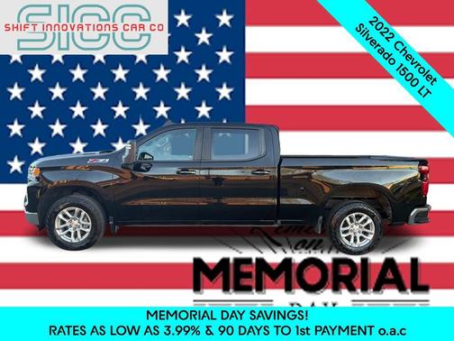 Black 2022 Chevrolet Silverado 1500 LT