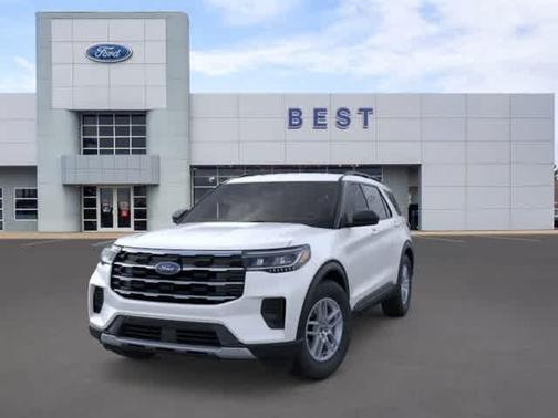 Star White Metallic Tri-Coat 2026 Ford Explorer Active