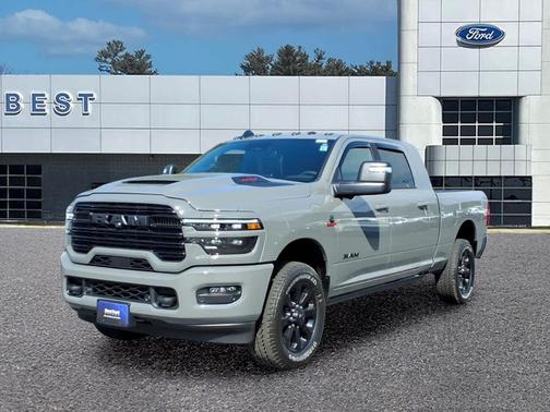 Ceramic Gray Clearcoat 2026 RAM 3500 Laramie 4x4 Mega Cab 64 Box