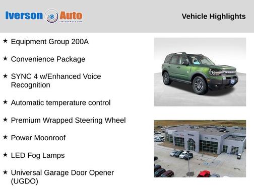 Eruption Green Metallic 2025 Ford Bronco Sport Big Bend