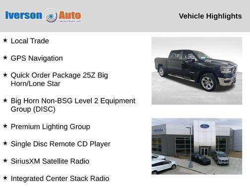 2019 RAM 1500 Big Horn