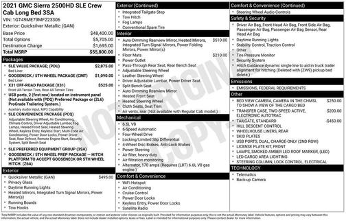 2021 GMC Sierra 2500 SLE