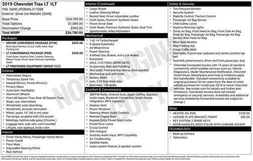 2019 Chevrolet Trax LT