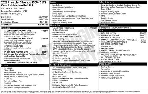 2023 Chevrolet Silverado 2500 LTZ