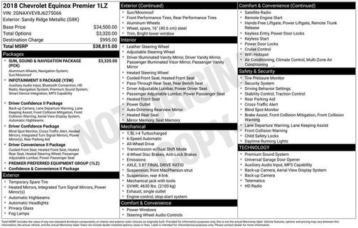 2018 Chevrolet Equinox Premier w/1LZ