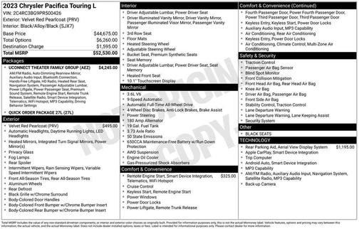 2023 Chrysler Pacifica Touring-L