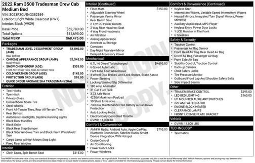2022 RAM 3500 Tradesman