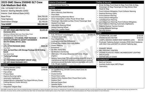 2025 GMC Sierra 2500 SLT