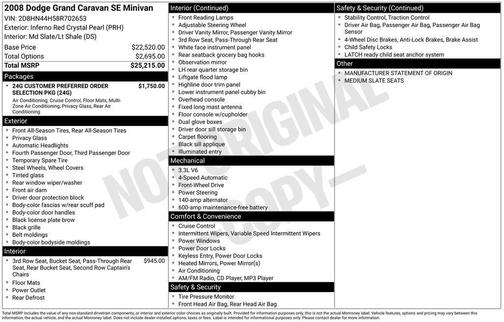 2008 Dodge Grand Caravan SE